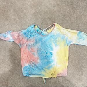 Tru Luv short sleeved, tie-dye, top, size 8
